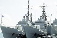 ARV General Soublette (F-24) and ARV General Salóm (F-25) docked alongside in port