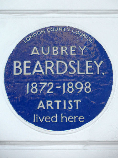 File:AUBREY BEARDSLEY. 1872-1898 ARTIST lived here.jpg