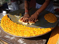 A Pav Bhaji stand in Kolkata. Pav bhaji is one of noted street foods of North Kolkata. A Pav Bhaji stand in Kolkata.jpg