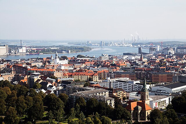 Panoramic view of Aalborg (September 2018)