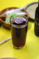 Agua de Jamaica, hibiscus ice tea in cuernavaca, mexico