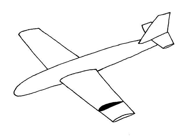 A cross-section of a wing defines an airfoil shape.