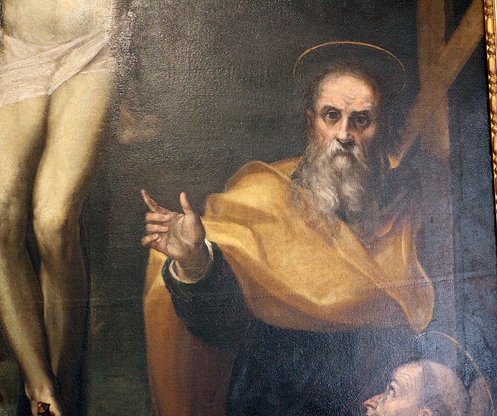 File:Alessandro casolani, crocifissione con santi e il donatore francesco maria piccolomini, da cappella di pal. piccolomini patrizi a siena, 1583, 04.JPG