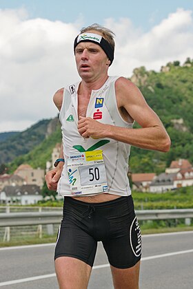 Alex Frühwirth im Wachau-Marathon, 2010