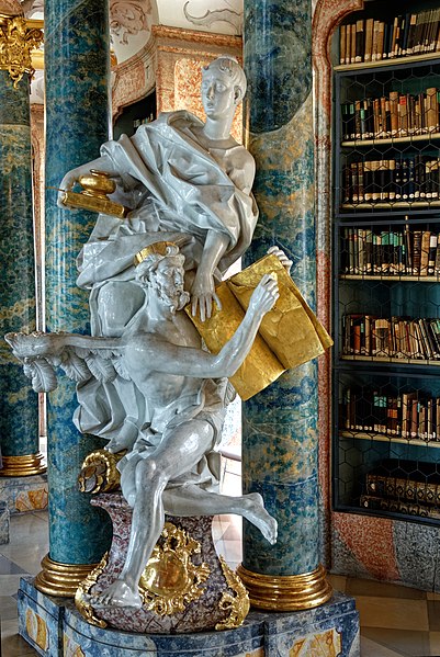 File:Allegorische Skulpturen in der Klosterbibliothek Wiblingen. 05.jpg
