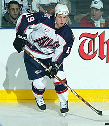 Hilbert in the 2003 AHL All-Star Game Andy Hilbert (39831).jpg