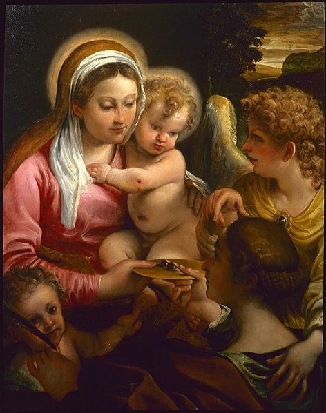 File:Annibale Carracci Madonna con Bambino, santa Lucia, san Giovannino e angelo, Feigen collection.jpg