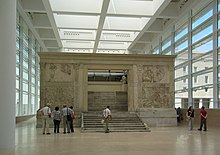 The Ara Pacis inside the Museum Ara Pacis-Ben Demey.jpg