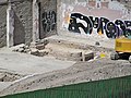 Prospecciones arqueológicas en el solar del futuro Neoalbéniz donde se han encontrado restso de la antigua muralla medieval de Málaga, 2022-08-05.