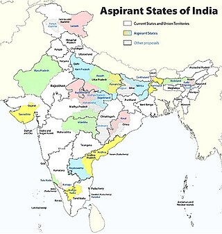 <span class="mw-page-title-main">Proposed states and union territories of India</span> Constitutional power of the Indian parliament