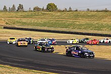 The first lap of an Aussie Racing Cars race at Sydney Motorsport Park in 2015. Aussie Racing Cars Sydney 2015.jpg