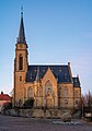 Bad Rappenau - Kernstadt - Stadtkirche - Ansicht von Süden mit Abendlicht