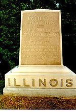 Memorial marker for Battery E at Vicksburg National Military Park (Courtesy NPS). Battery E, Vicksburg.jpg