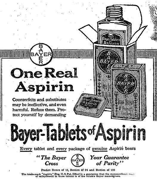 File:Bayer Aspirin ad, NYT, February 19, 1917.jpg