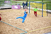 Deutsch: Beachhandball bei den Olympischen Jugendspielen 2018; Tag 6, 12. Oktober 2018; Mädchen, Platzierungsrundenspiel – Russland-Venezuela 2:0 English: Beach handball at the 2018 Summer Youth Olympics at 12 October 2018 – Girl's Consolation Round – Russland-Venezuela 2:0