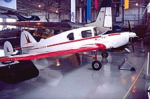1946 model Bellanca 14-13 Cruisair Senior at the Western Canada Aviation Museum- note the large endplates of the initial 14-13