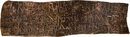 Birch bark letter no. 292 is the oldest known document in any Finnic language.