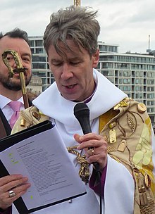 Bishop at Lambeth at the 2019 Blessing the Thames Ceremony (cropped).jpg