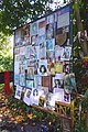 Board at the Bolan Rock Shrine in Barnes.