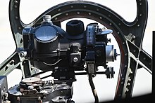 A Norden bombsight in the nose of the B-29 FIFI Boeing B-29, FIFI (30).jpg