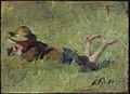 Harriet Mary Ford, Boy Lying in Grass (1890)