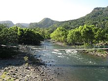 Footbridge across Rio Antigua (Rio de los Pescados Section), Jalcomulco Bridge over Rio de los Pescados (Rio Antigua), Jalcomulco.jpg