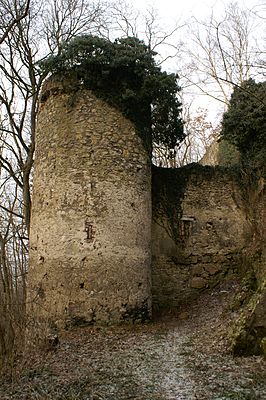 Klingenstein Castle - shell tower of the central castle