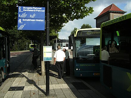 A bus station in Deventer