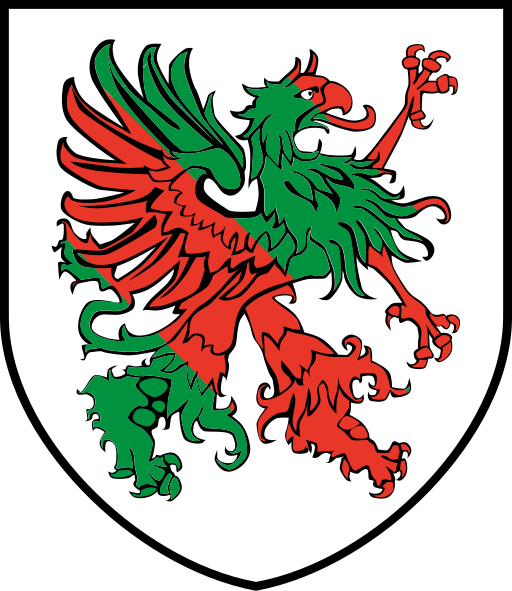 File:COA Pomerania Wendish French style shield white 2.svg