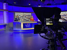 Behind the scenes of a CTV News at Six broadcast from Regina, Saskatchewan on August 26, 2020. CTV Regina Studio 54.jpg