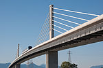 Canada Line Skytrain Bridge from Fraser River North Arm, Richmond.jpg