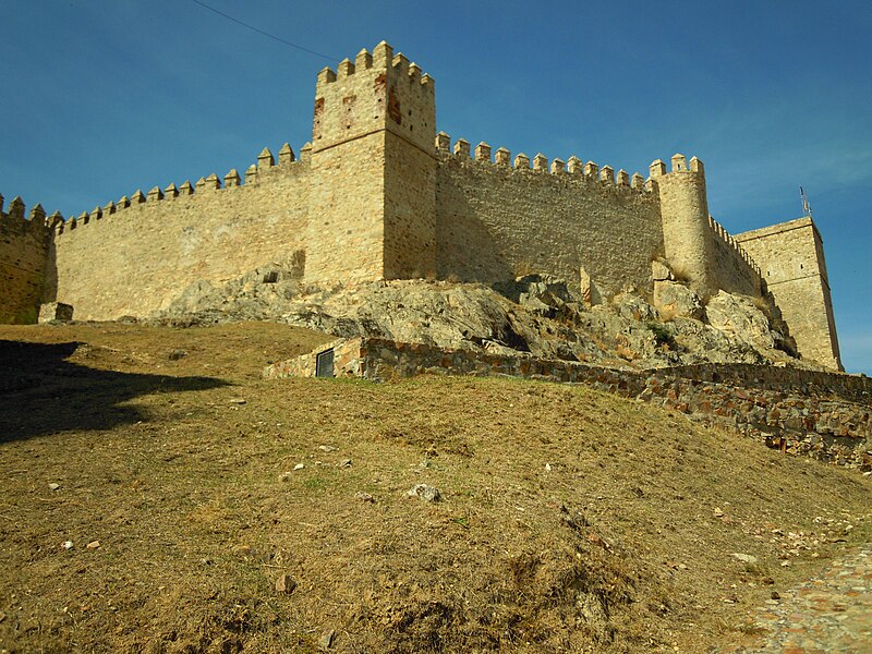 File:Castel of Santa Olalla del Cala Spain 2 Oct 2012.JPG