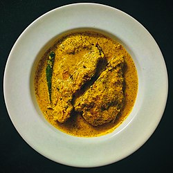 Catla fish (Indian freshwater carp) in authentic Bengali mustard gravy.