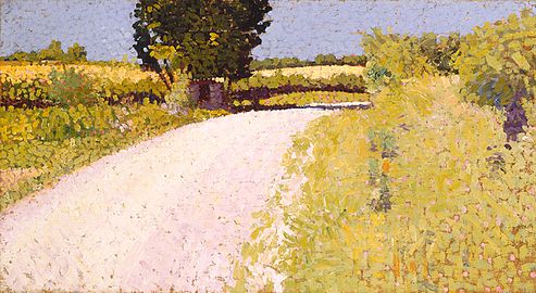 Charles Angrand, Chemin de campagne, vers 1886