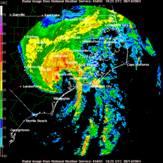 <span class="mw-page-title-main">Effects of Hurricane Charley in North Carolina</span>