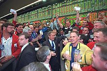 President George W. Bush at the CME (March 6, 2001) Chicago Mercantile Exchange (G. Bush).jpg