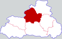 District de Shangzhou - Carte