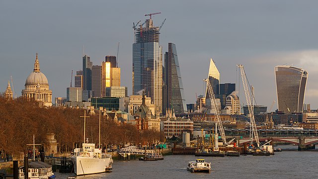 City of London from Waterloo Bridge Afternoon