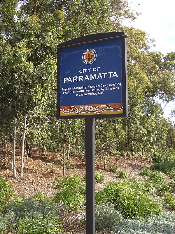 City of Parramatta sign, Pennant Hills Road, Carlingford