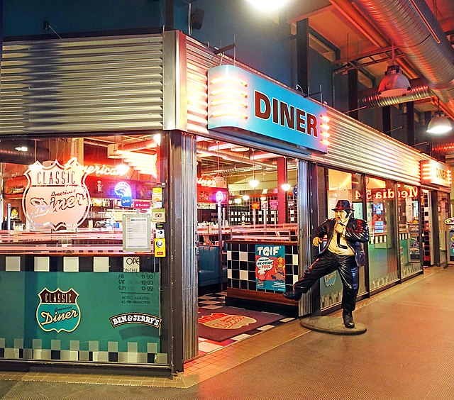 Classic American Diner in Tampere, Finland