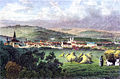 Cluj around 1840. Drawing by L. Rohbock, engraving by K. Gunkel and J.M. Kolb