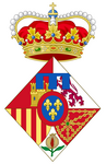 Coat of arms of Princess Leonor without the Golden Fleece