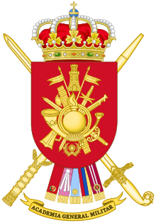 Brasão de Armas da Academia Militar Geral do Exército Espanhol.