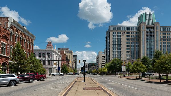 Image: Commerce St, Downtown Montgomery 20160713 1