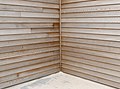 * Nomination Exterior wooden facade in a gound-floor corner of an observation deck at Nørre Vorupør, Denmark. --W.carter 14:33, 18 May 2017 (UTC) * Promotion Looks good for me. Tournasol7 14:41, 18 May 2017 (UTC)