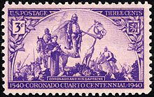 Francisco Vazquez de Coronado
1940 issue Coronado Expedition 400th anniversary 3c 1940 issue.JPG