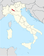 Location within Italy