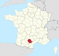 Tarnas atrašanās vieta Francijā