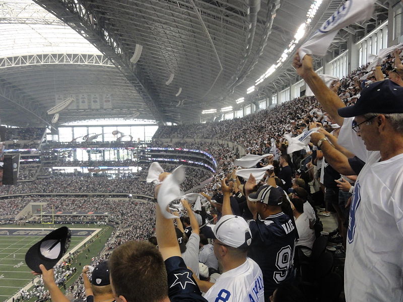 File:Dallas Cowboys stadium - fans.JPG