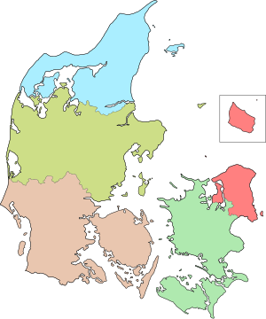 Régions du Danemark